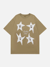 T-Shirt mit Ghost Star-Print